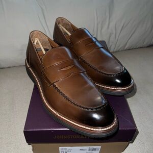 Johnston & Murphy Men's Tan and Black Loafers